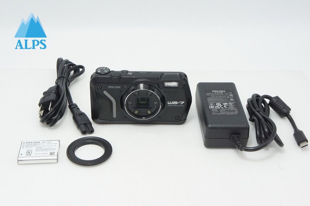 良品 RICOH リコー WG-7 コンパクトデジタルカメラ ブラック 260508g【アルプスカメラ】
