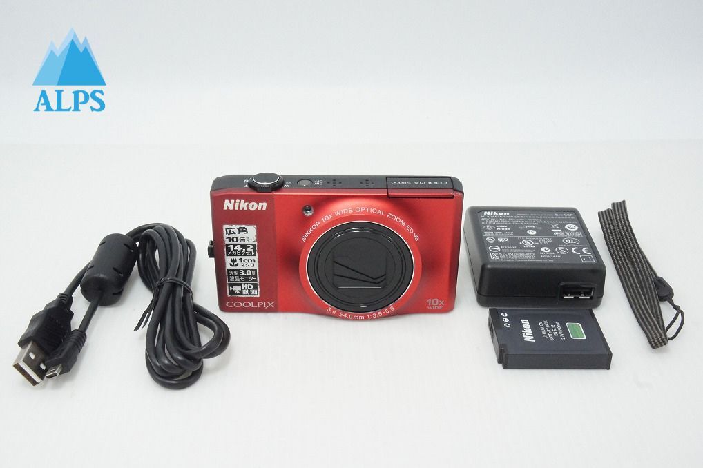 Nikon ニコン COOLPIX S8000 コンパクトデジタルカメラ フラッシュレッド 260513ae【アルプスカメラ】