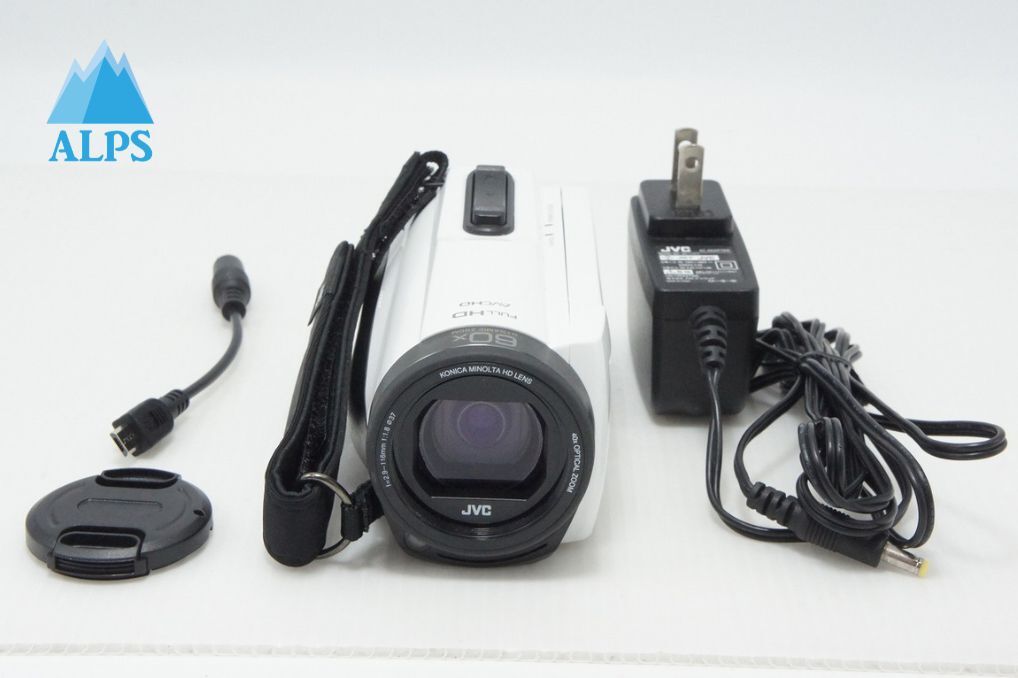 美品 JVC ケンウッド GZ-F270 デジタルビデオカメラ ホワイト 260513o【アルプスカメラ】
