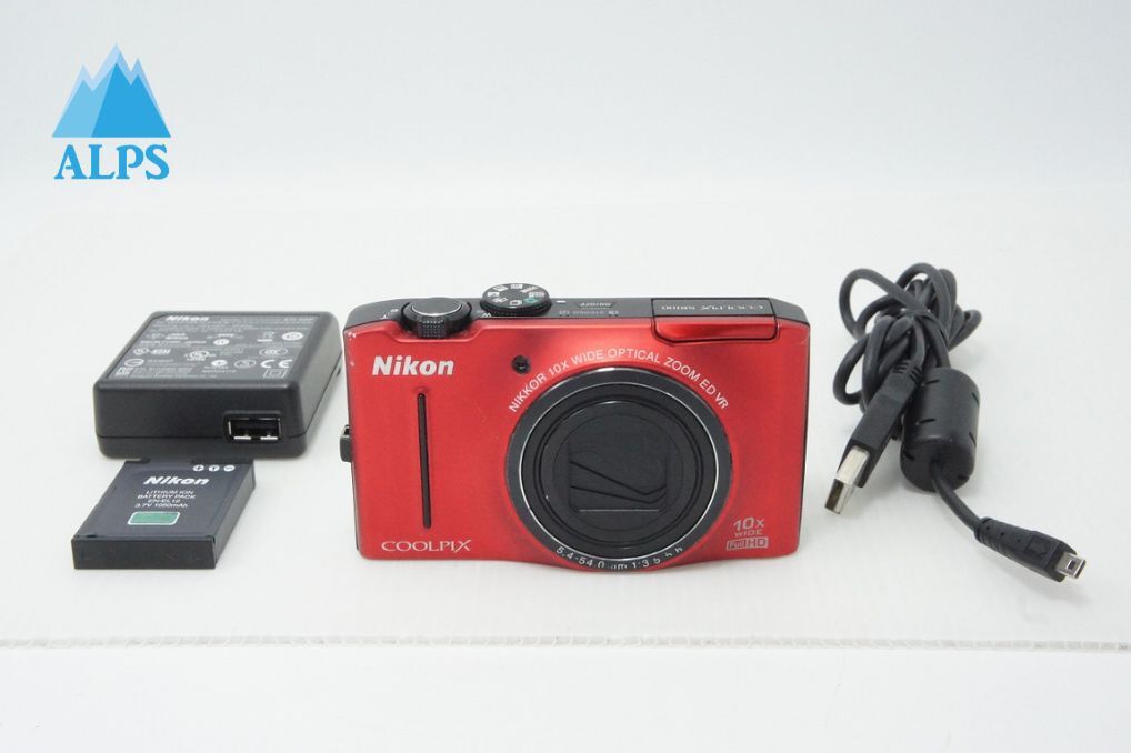 Nikon ニコン COOLPIX S8100 コンパクトデジタルカメラ フラッシュレッド 260512ab【アルプスカメラ】