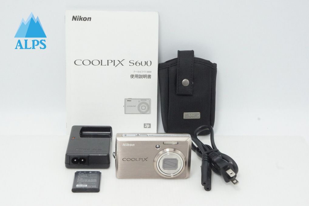 良品 Nikon ニコン COOLPIX S600 コンパクトデジタルカメラ ピンクゴールド 260513h【アルプスカメラ】