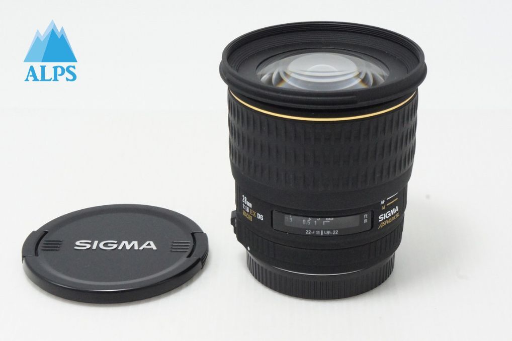 良品 SIGMA シグマ 28mm F1.8 EX DG ASPHERICAL MACRO Canon キヤノン EFマウント 単焦点レンズ 260513bh【アルプスカメラ】