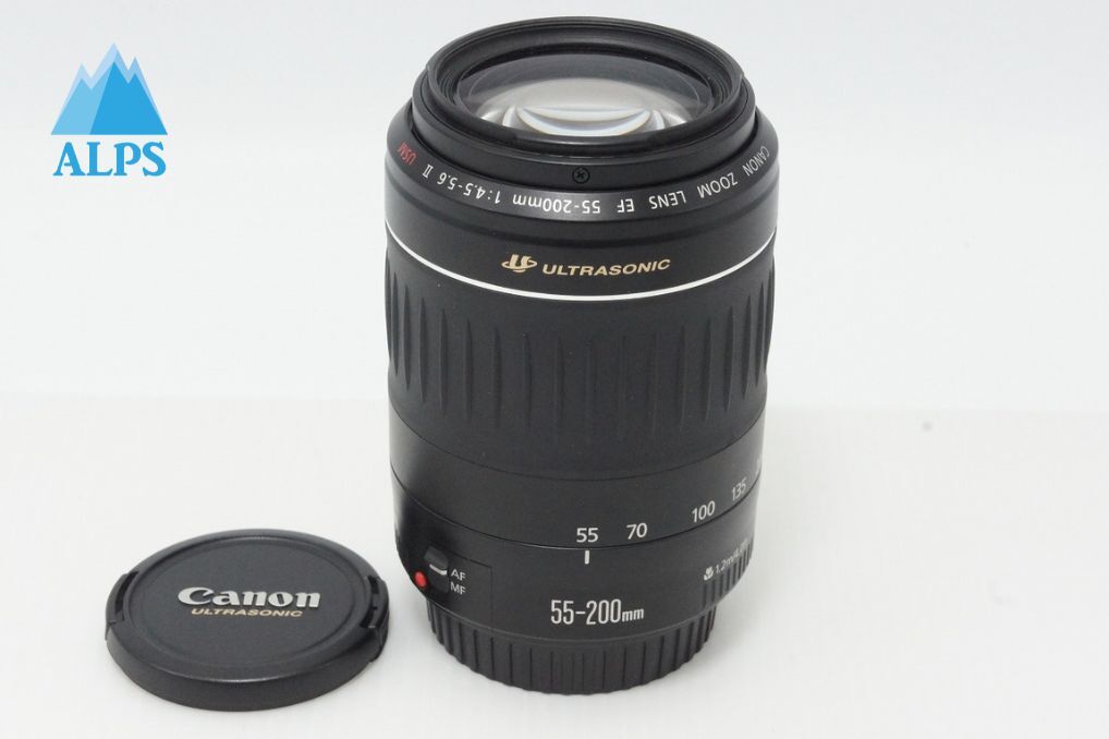 美品 Canon キヤノン EF 55-200mm F4.5-5.6 II USM ズームレンズ 260514w【アルプスカメラ】