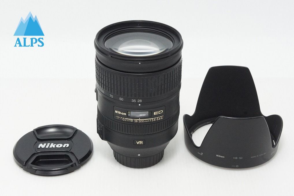 Nikon ニコン AF-S NIKKOR 28-300mm F3.5-5.6G ED VR ズームレンズ フード付 260515d【アルプスカメラ】