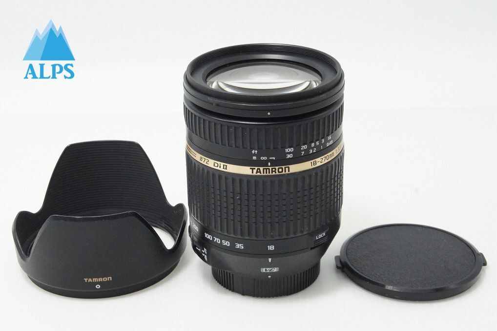 TAMRON タムロン AF 18-270mm F3.5-6.3 Di II VC LD Aspherical IF MACRO B003 Nikon Fマウント APS-C フード付 260528t【アルプスカメラ】