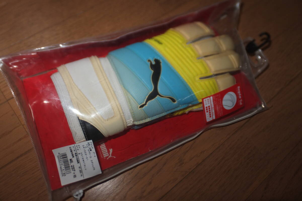 *プーマ サッカー フットサル GK ゴールキーパーグローブ エヴォパワー 2.3 グリップR ホワイト×ブルー 041222-01 サイズ8 PUMA EVO POWER