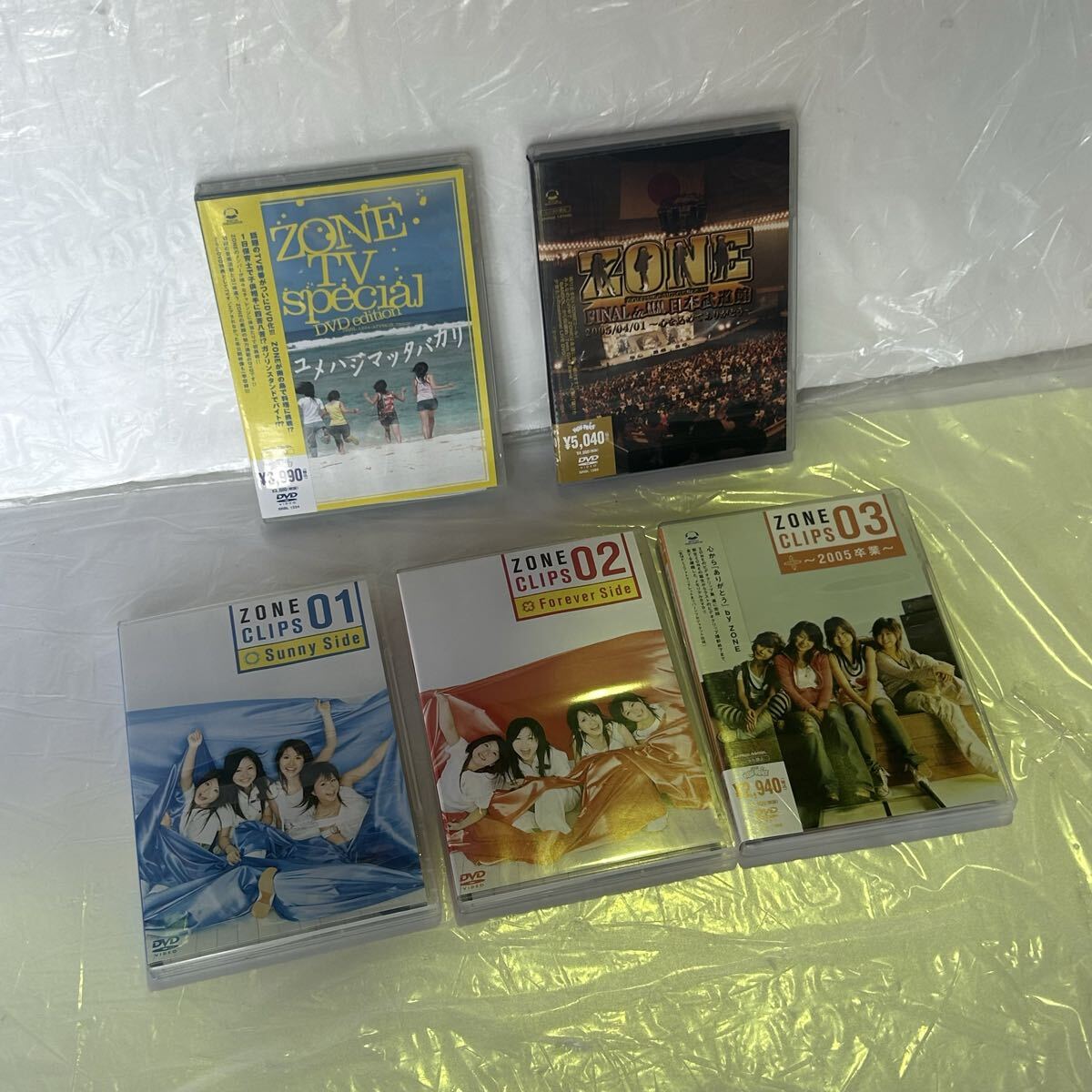 【ZONE】DVDまとめてセットで★ 「FINAL in 日本武道館＋ユメハジマッタバカリ+ZONE CLIPS 01，02，03」検索：ゾーン、解散ライブ！中古品