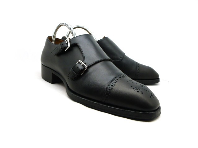 ■本物保証■エルメス/hermes/メンズ◆ケネス/フォーマル/ビジネス/ドレス/レザー/ダービー/シューズ/靴/革靴/黒/26.5～27㎝★☆極美品☆★