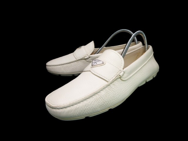 ◆本物保証◆PRADA◆プラダ◆メンズ/ドライビング/ローファー/モカシン/スニーカー/レザー/シューズ/革/靴/27㎝前後(8)★☆新品未使用☆★