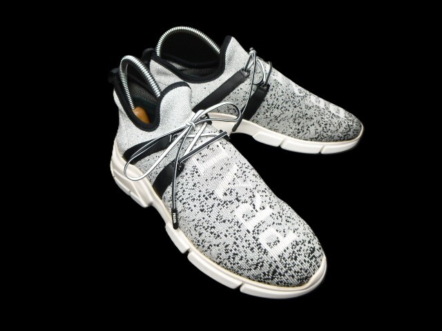 ◆本物保証◆PRADA◆プラダ◆メンズ◆春夏◆ファブリック/レースアップ/厚底/スニーカー/シューズ/靴/25.5㎝前後★☆極美品(着用3回)☆★