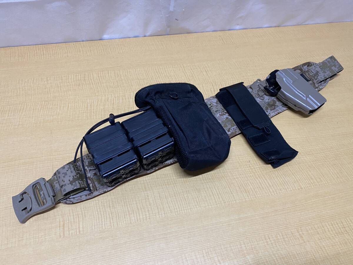SG047 【サバゲー/ミリタリー/装備】 ベルトキット EmersonGear/ウエストベルト ホルスター マガジンポーチ ダンプポーチ 