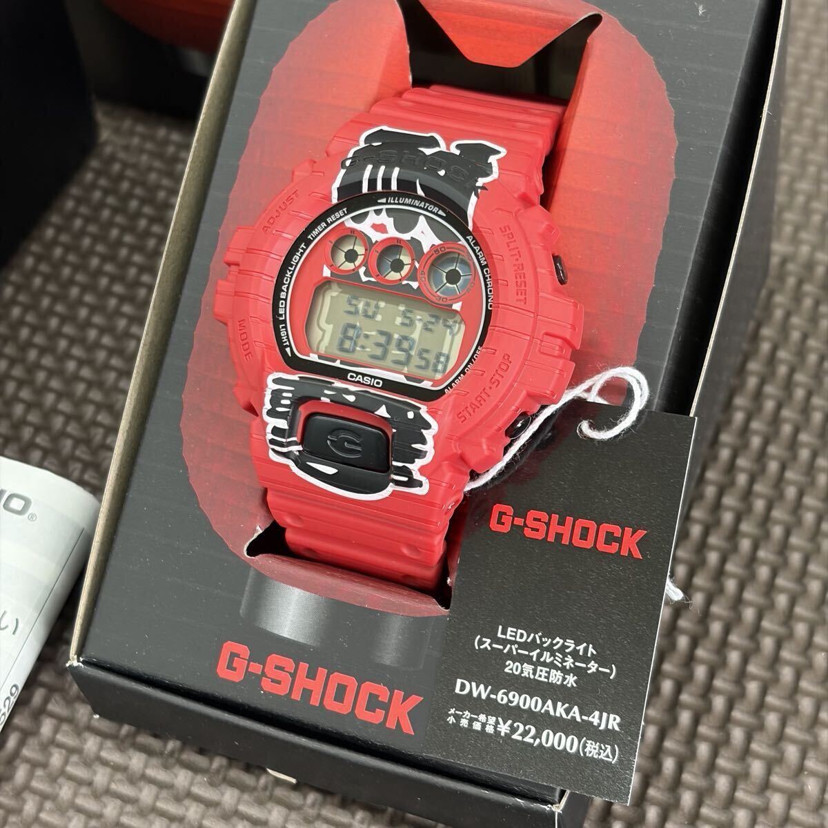 完全新品 CASIO カシオ G-SHOCK DW-6900AKA-4JR 赤提灯 限定品 メンズ デジタル 腕時計 国内正規品 メーカー保証1年 BOX タグ付き