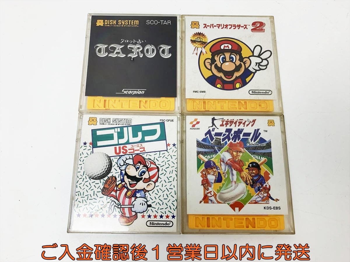 【1円】ファミコンディスクシステム タロット占い TAROT マリオブラザーズ2 ゴルフ 等 ソフト まとめ売り 未検品ジャンク E07-800rm/F3