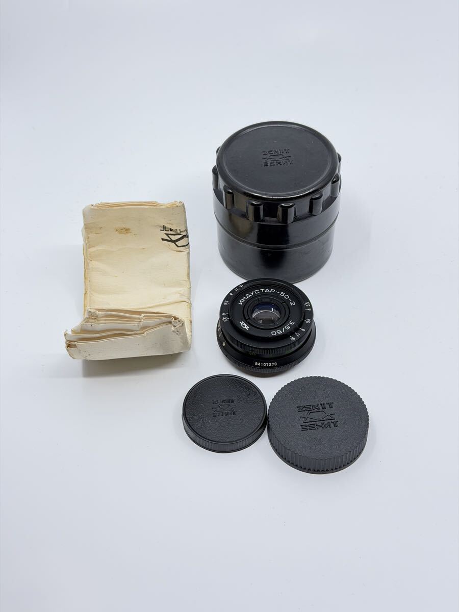 未使用品 Industar-50-2 50mm f3.5 M42マウント インダスター50-2 オールドレンズ 単焦点 パンケーキレンズ 2