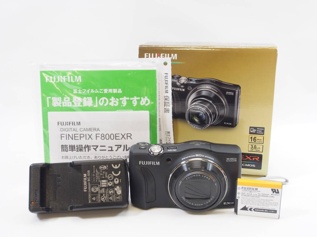 ◎FUJIFILM フジフィルム F800 EXR（元箱・取説付）コンパクトデジタルカメラ