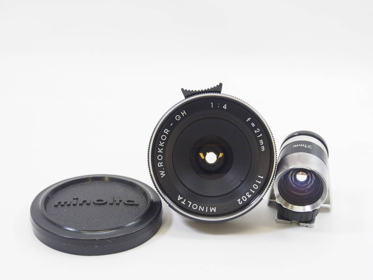 ◎MINOLTA ミノルタ W.ROKKOR-QH 21mm F4 ビューファインダー付
