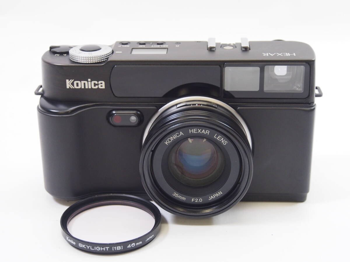  ◎Konica コニカ HEXAR 35mm F2.0 コンパクトフィルムカメラ（フィルター付）