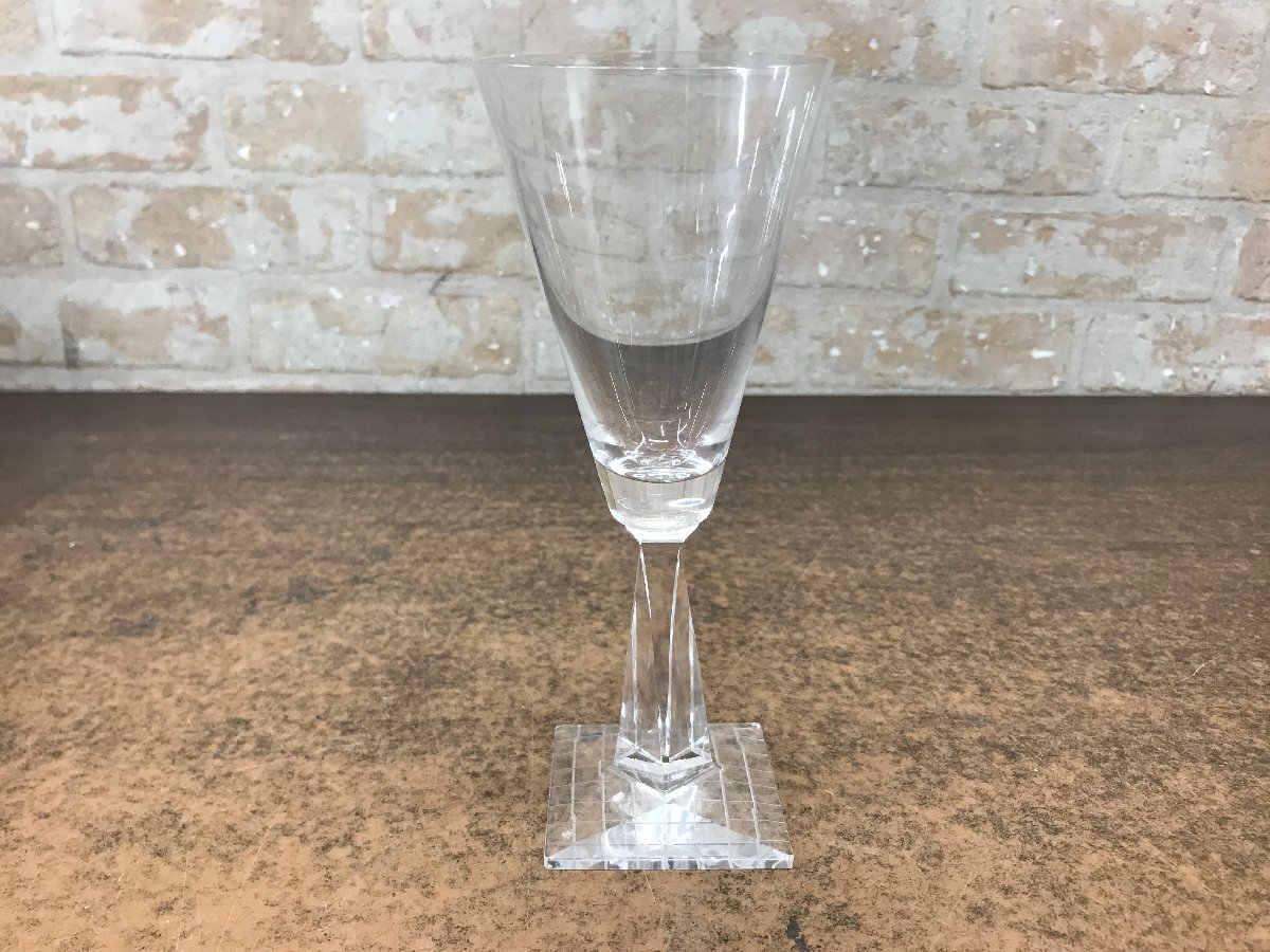 ★未使用品★　現代ガラス工芸作家　竹内傳治　クリスタル　ワイングラス　「バレンシア」