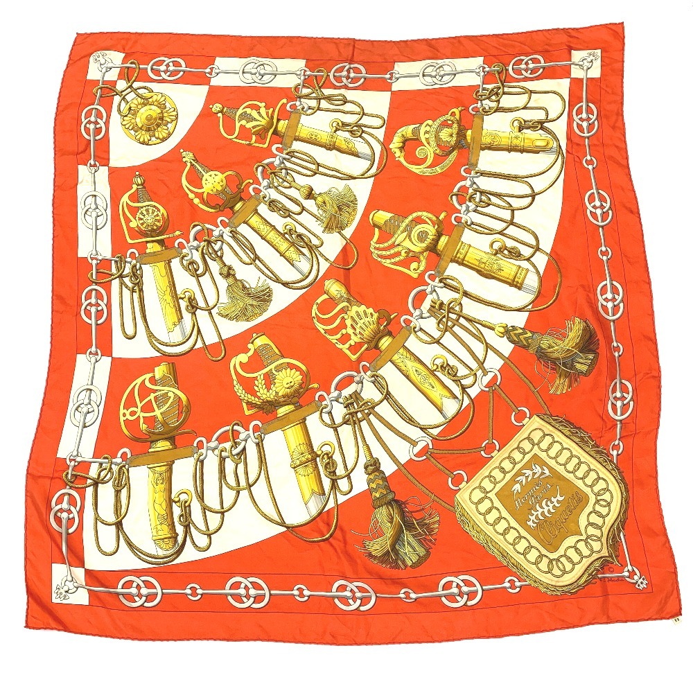 IT338272 エルメス スカーフ カレ90 クリケティス HERMES 中古