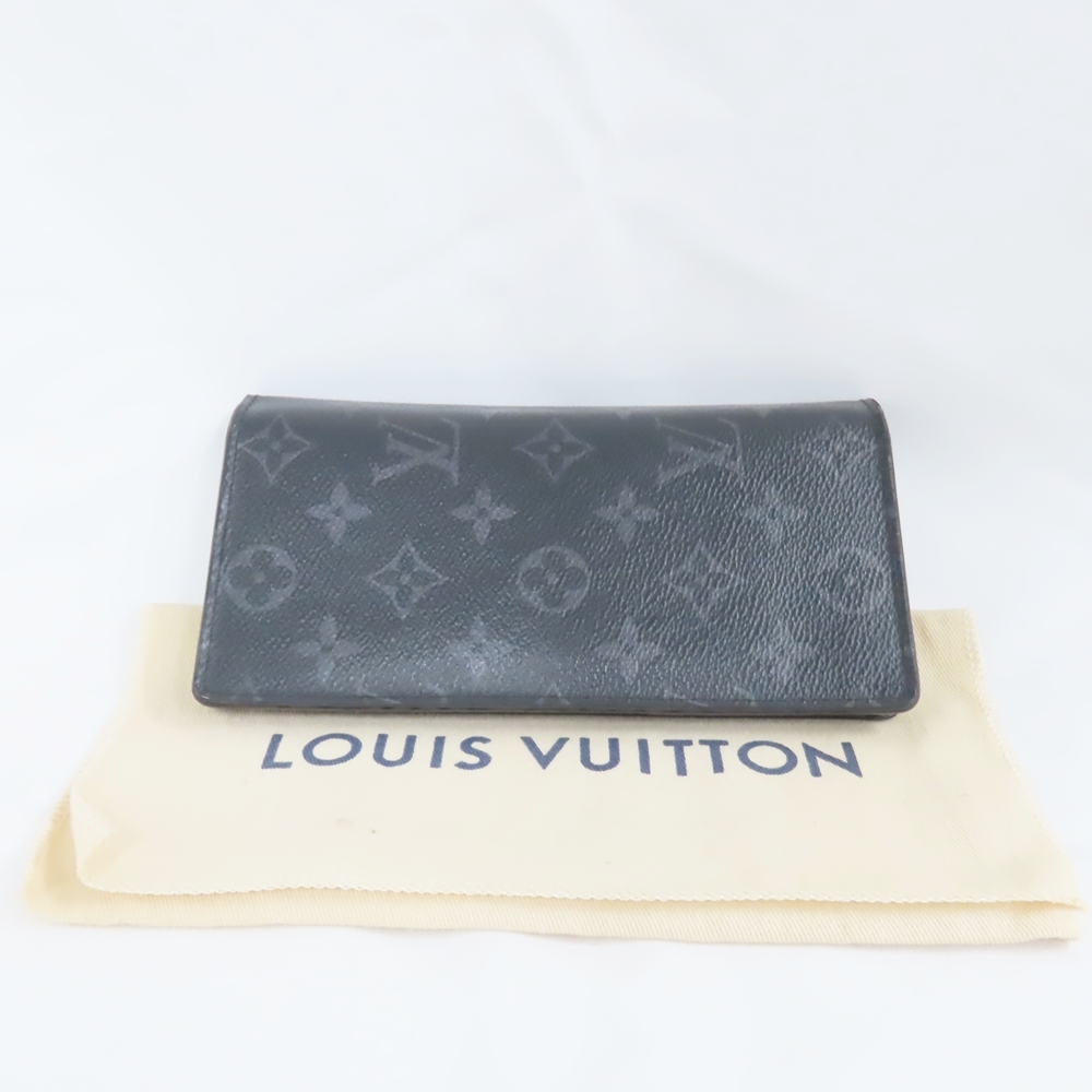 Ts805891 ルイ・ヴィトン 長財布 モノグラム・エクリプス ブラザ　M61697 メンズ LOUIS VUITTON 中古
