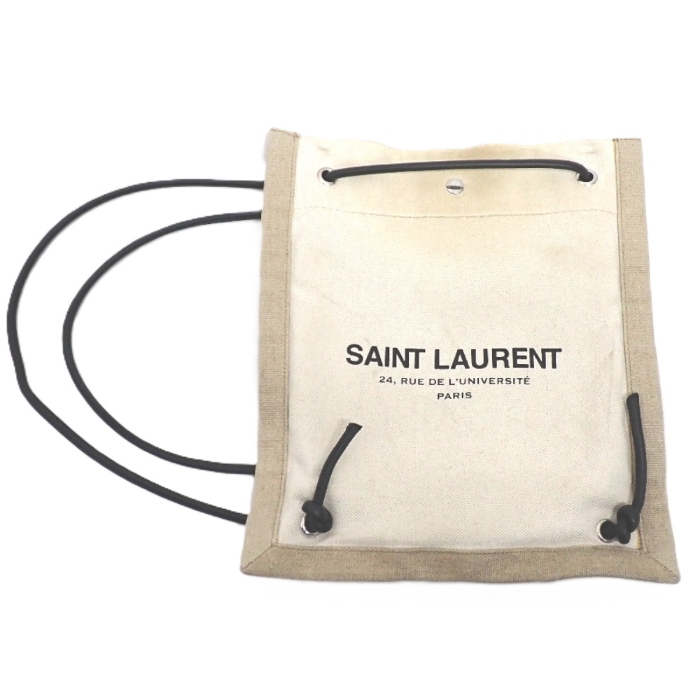 NA416861 サンローラン ショルダーバッグ 710272 キャンバス ベージュ系 レディース SAINT LAURENT 中古