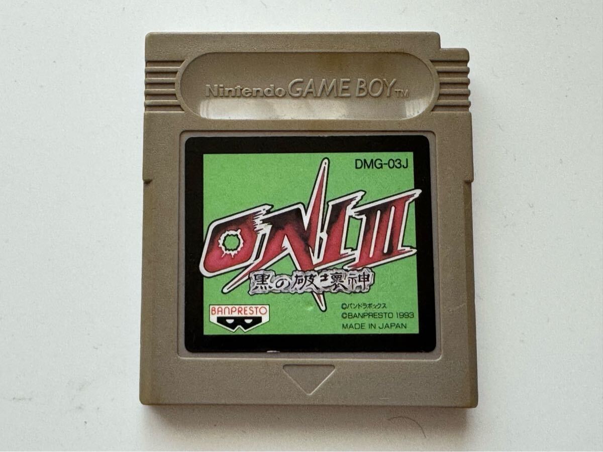 Nintendo ゲームボーイ ONI3 黒の破壊神 DMG-03J ソフト BANPRESTO