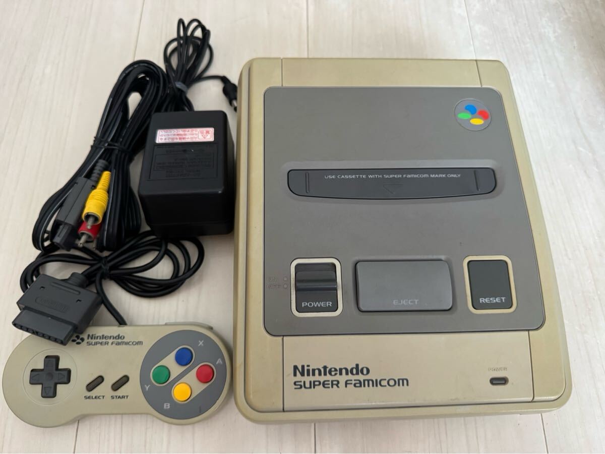 任天堂 スーパーファミコン 本体 コントローラー 電源ケーブル AVケーブル Nintendo スーファミ