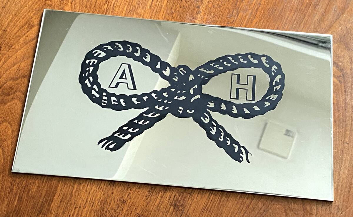 ●ANYA HINDMARCH(アニヤハインドマーチ) ステンレス製 ショップメタルプレート・看板・非売品●