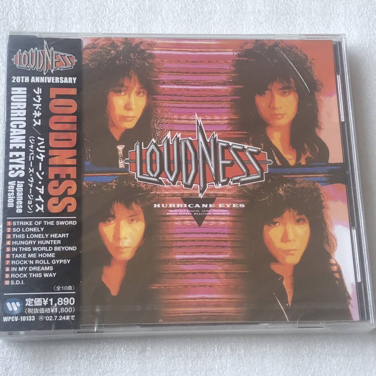 新品CD LOUDNESS/HURRICANE EYES(Japanese Version) 20th ANNIVERSARY(リマスター盤) (2001年)