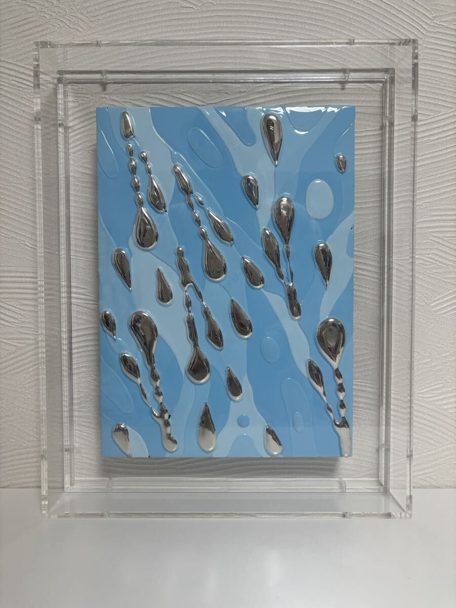 模写 池内信介 「 無題 (仮題) 」 ミクストメディア サイン有 現代アート 現代美術人気作家 抽象 一点もの 現代アート 日本画 