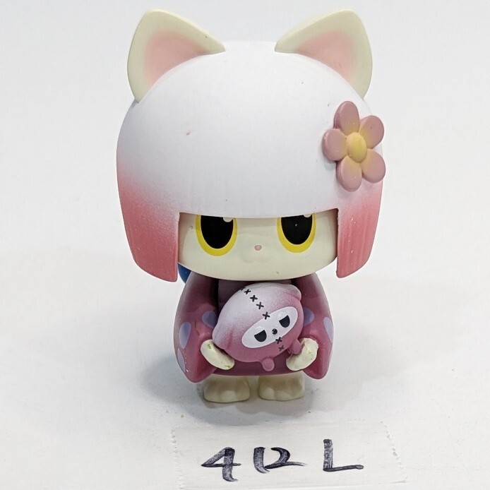 妖怪物語 神鬼動物 フィギュア ネコ 着物 和風 マスコット グッズ コレクション フィギュア コレクション グッズ　412L