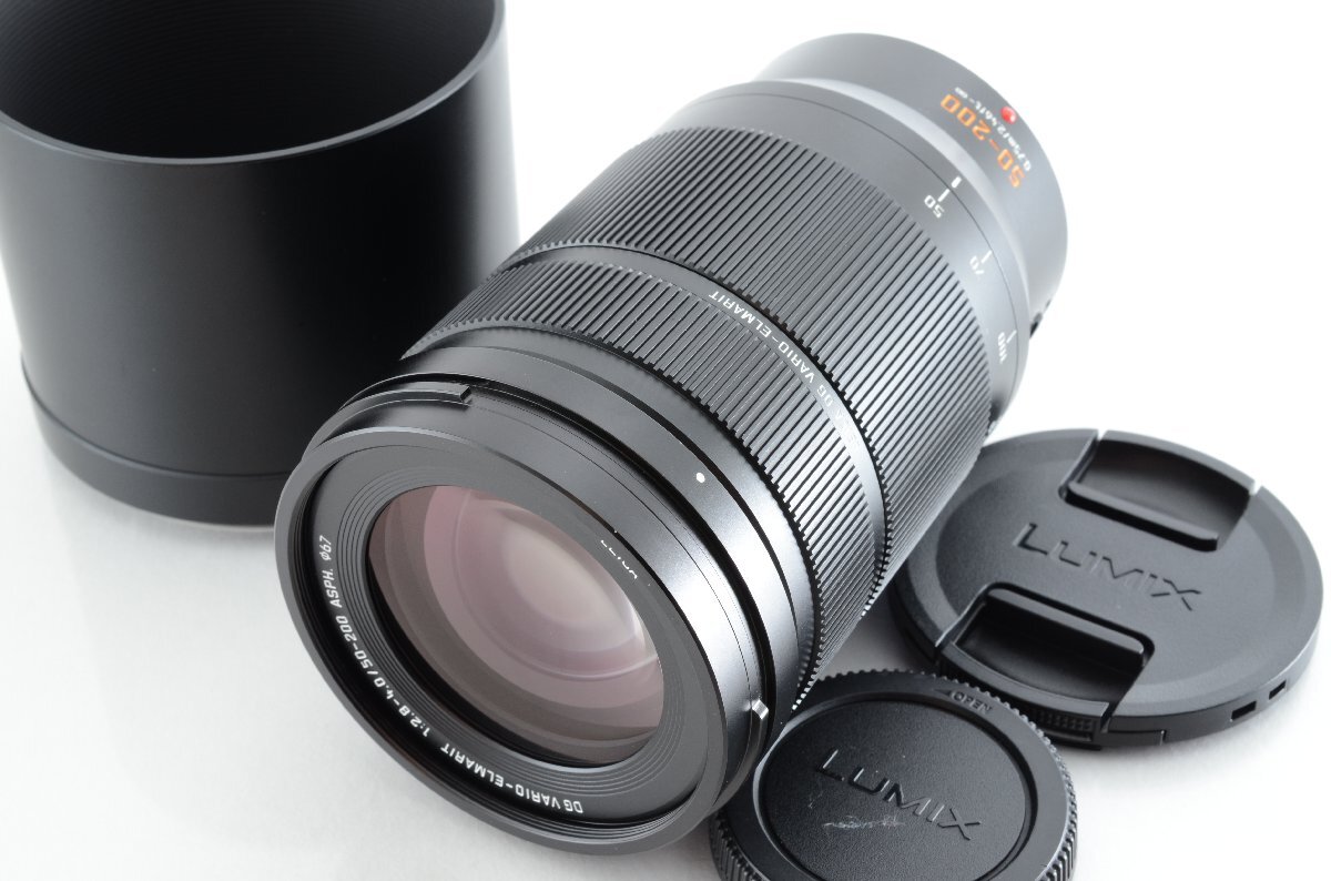 #C349 ★良品♪★Panasonic LEICA DG VARIO-ELMARIT 50-200mm F2.8-4.0 ASPH. POWER O.I.S. H-ES50200 パナソニック ライカ