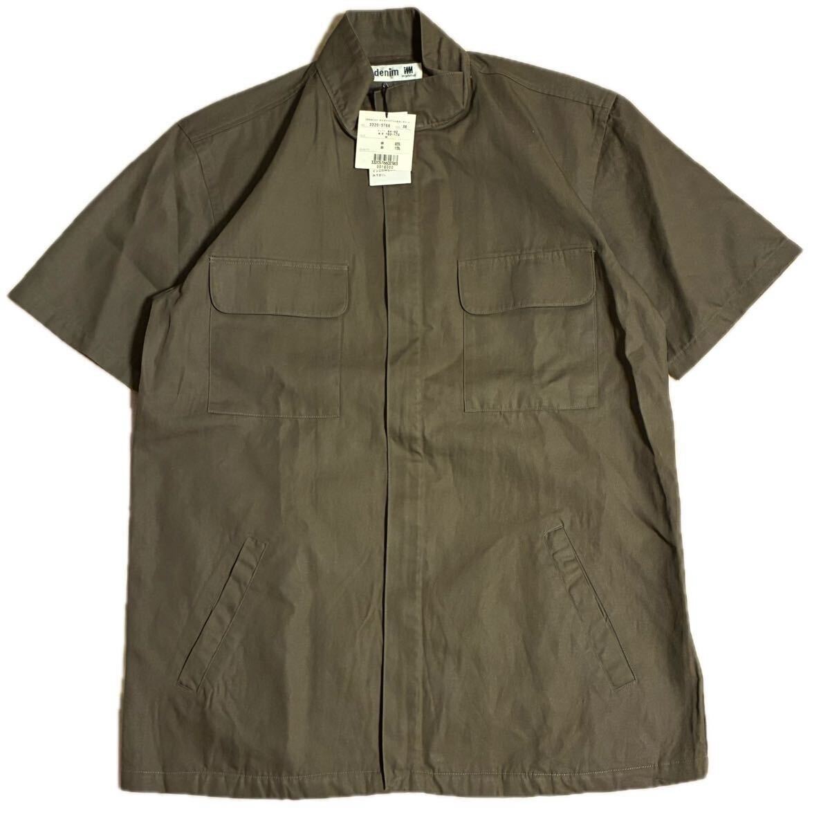 90s イッセイミヤケ denim im product リネン混合 半袖シャツ