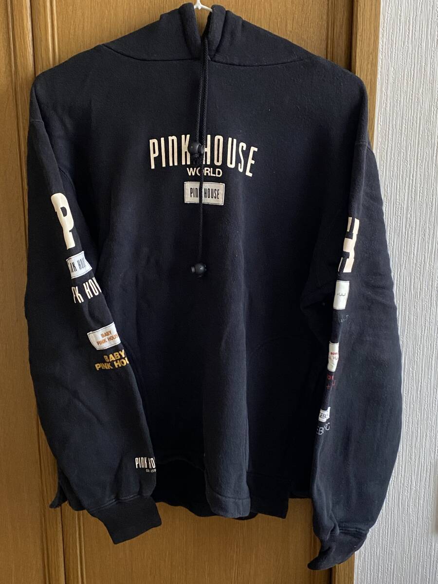PINKHOUSE ピンクハウス　フードトレーナー黒