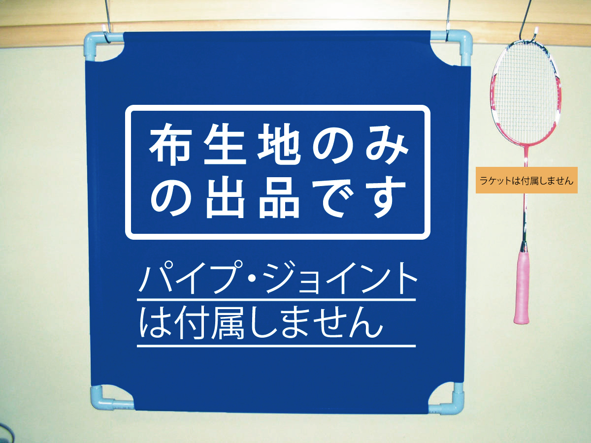 静かに壁打ち練習 レシーブ上達くん ブルー（青）布生地のみ おまけ付き