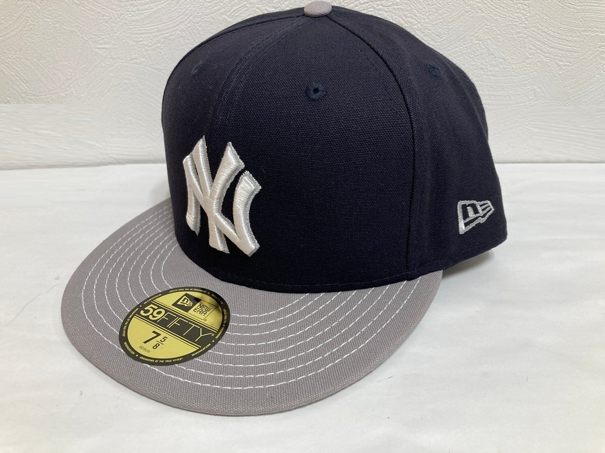 NEW ERANEW ERA　ニューエラ　ニューヨークヤンキース　キャップ　ブラック×グレー　7 5/8 60.6㎝　CAP　未使用