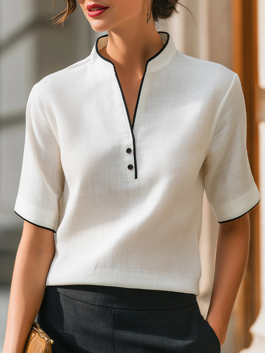 L051　カットソーレディース● 着心地抜群 20代30代40代 ●　高品質　　半袖　　white