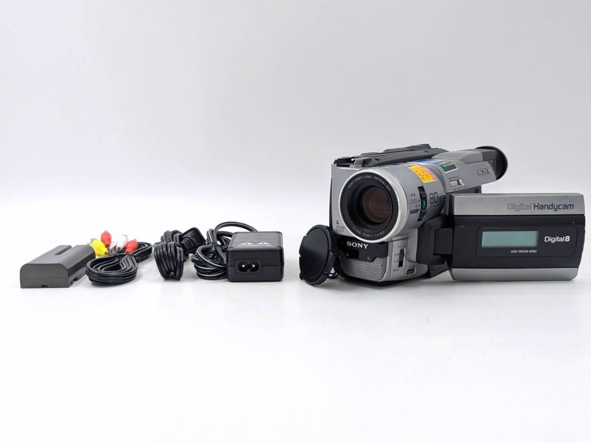★☆中古 良品 SONY DCR-TRV310 ソニー Handycam ハンディカム 動作確認/点検清掃済 Digital8 対応 8mmテープのダビングに！S-501-1☆★