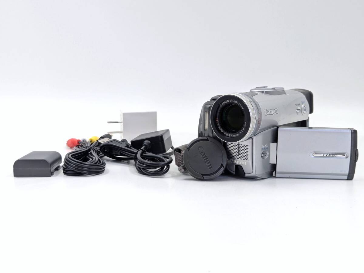 ★☆中古 良品 Canon DM-FV M20 キャノン デジタル ビデオカメラ 動作確認/点検清掃済 miniDVテープのダビングに最適！ SA-3-21☆★