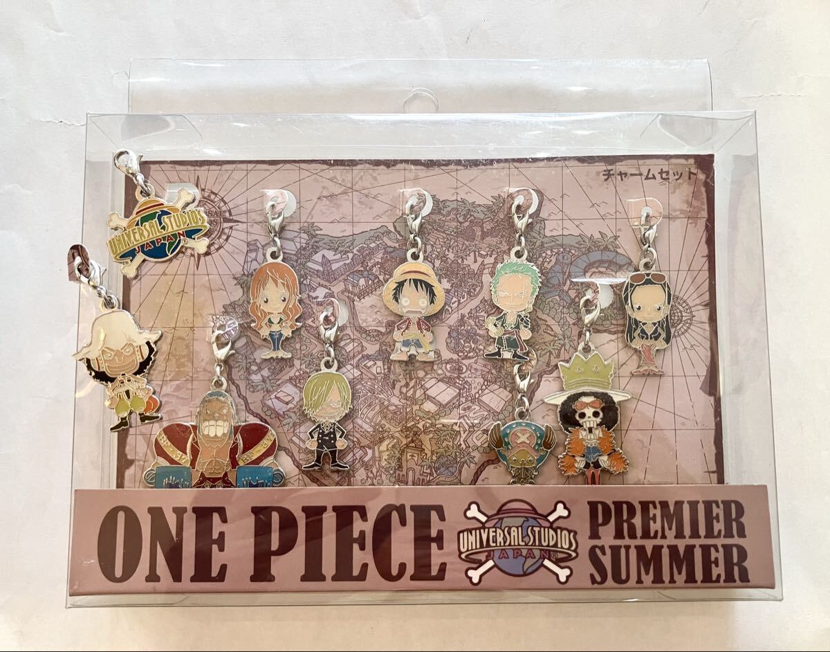 ワンピース ONE PIECE チャームセット 10点 ユニバーサルスタジオジャパン 未使用訳あり