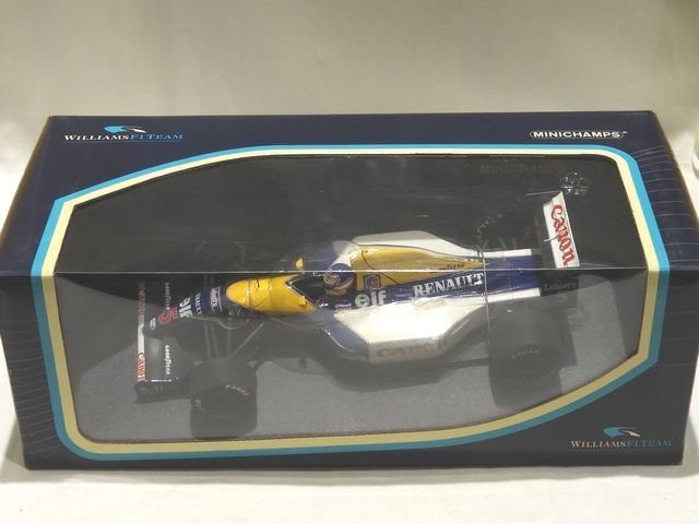 未開封品 1/18 WILLIAMS RENAULT FW14 ミニカー ◇ N.MANSELL 1991 MINICHAMPS ウィリアムズ ルノー マンセル レーシングカー ▼8E