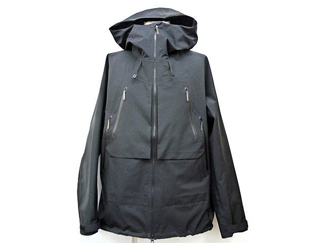 N【大関質店】 中古 ジャケット DESCENTE ALLTERRAIN デサント オルテライン 81 ゴアテックス シェルジャケット ZENCHIKEI D05FWB02M 黒 L