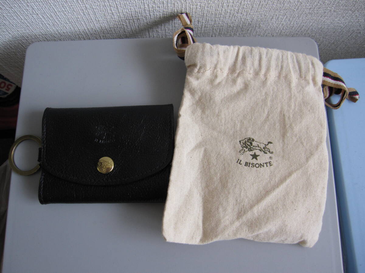 ★#349 【中古品】IL BISONTE イルビゾンテ コインパース 黒 保存袋付 5422309142