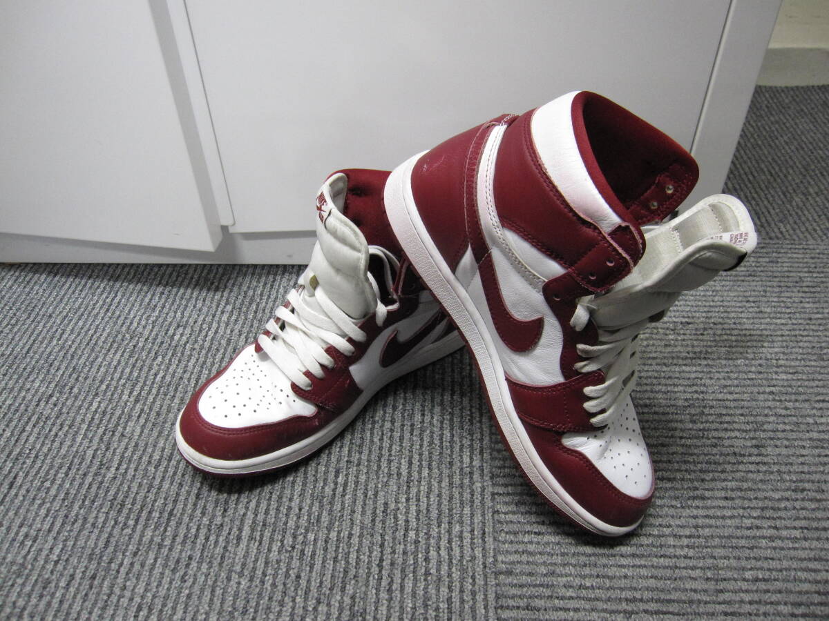 ★#626 【中古品】NIKE(ナイキ) エア ジョーダン 1 レトロ ハイ OG AIR JORDAN 1 RETRO HIGH OG ホワイト/チームレッド DZ5485-160 26.5cm