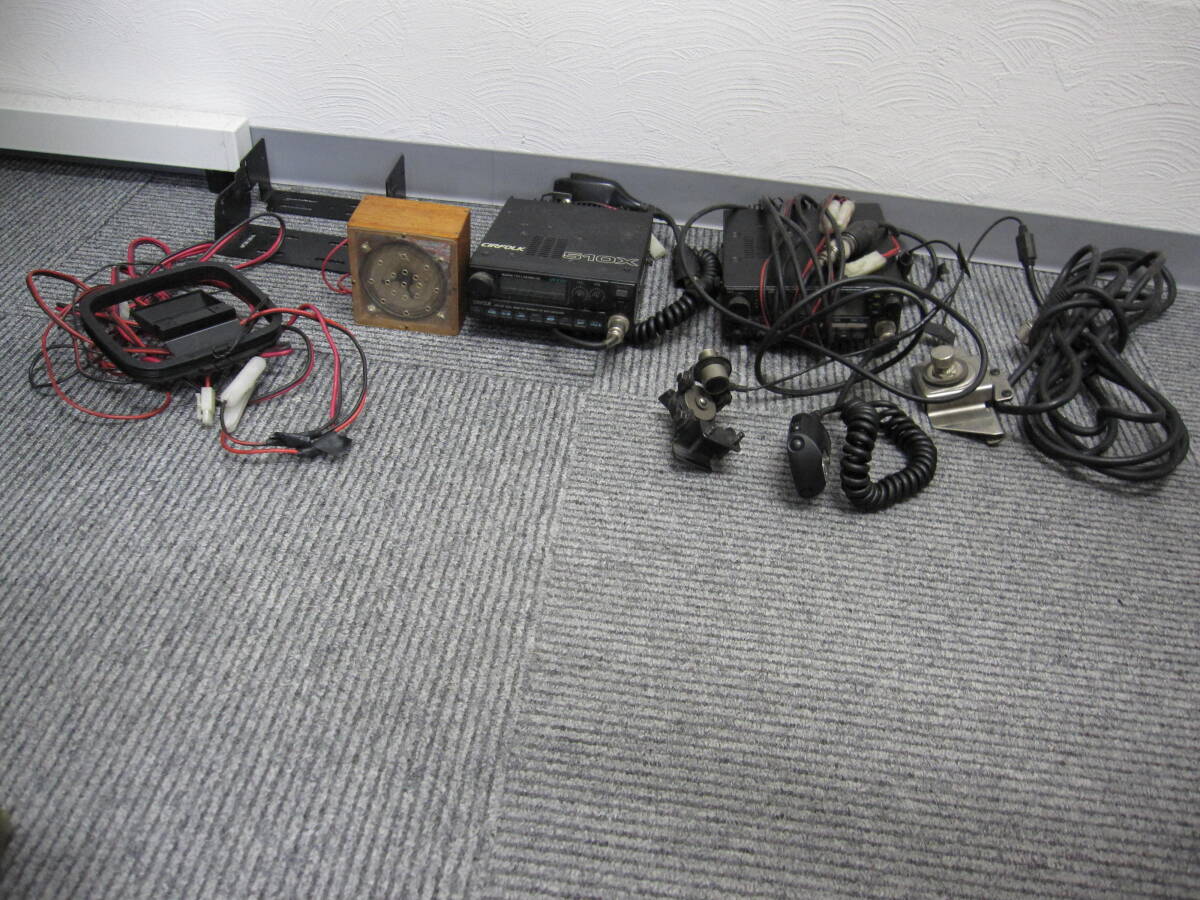 ★#412 【長期保管品】1セットで アマチュア無線機 VHF/UHF FMモービルトランシーバー DR-572 DR-510X 配線?画像通りのセットにて