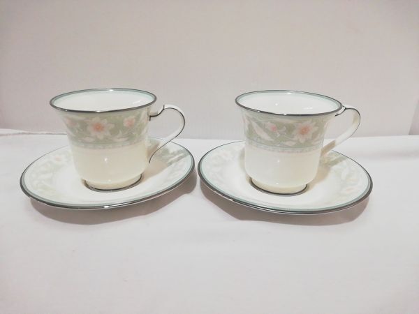 Noritake ノリタケ フェアモント ボーンチャイナ コーヒーカップ ＋ソーサー 2客 セット