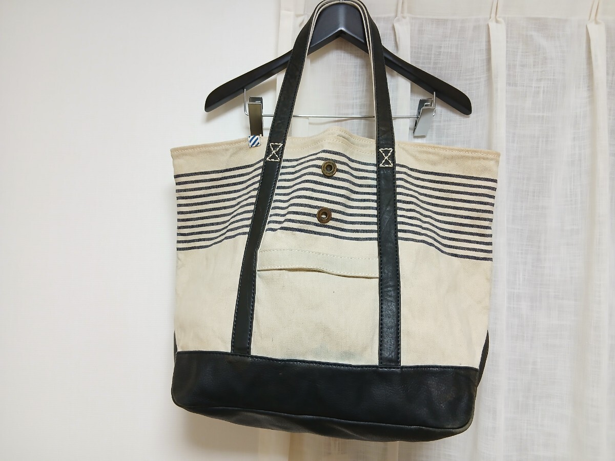 超激レア　Visvim homer tote bag ビズビム　ホーマー トートバッグ　 2ストライプ　L