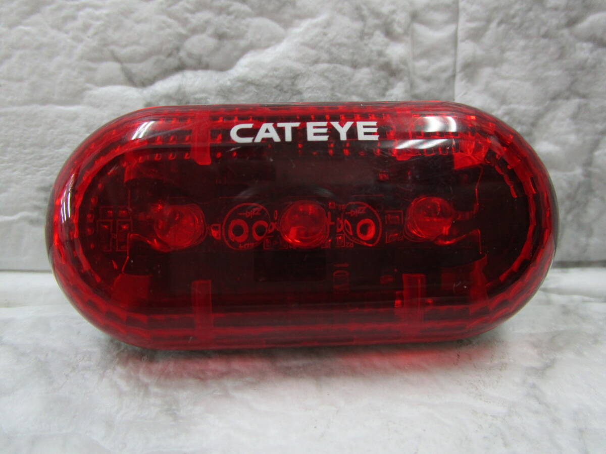 W.26.E.7　TO　☆　リアライト　CATEYE　TL-LD130　電池式　ブラック、レッド　点灯確認済　USED　☆