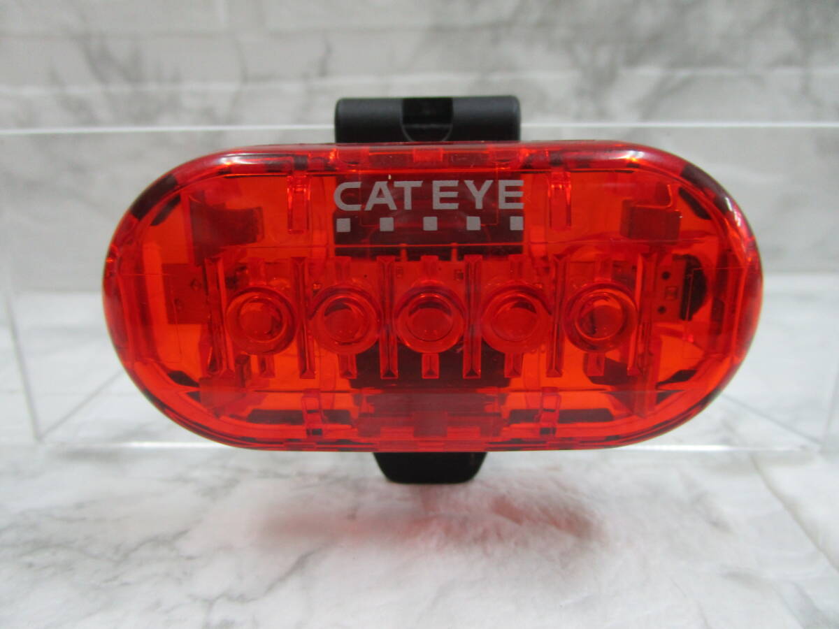 W.26.E.9　TO　☆　リアライト　CATEYE　TL-LD155　電池式　レッド、ブラック　点灯確認済　USED　☆