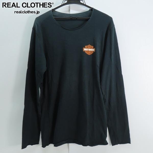 ☆lucien pellat-finet×HARLEY DAVIDSON/ルシアン ペラフィネ×ハーレーダビッドソン ウィングスカル L/S TEE M /UPK